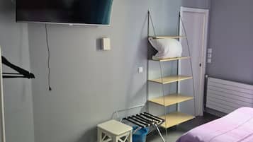 Hypo-allergenic bedding, desk, iron/ironing board