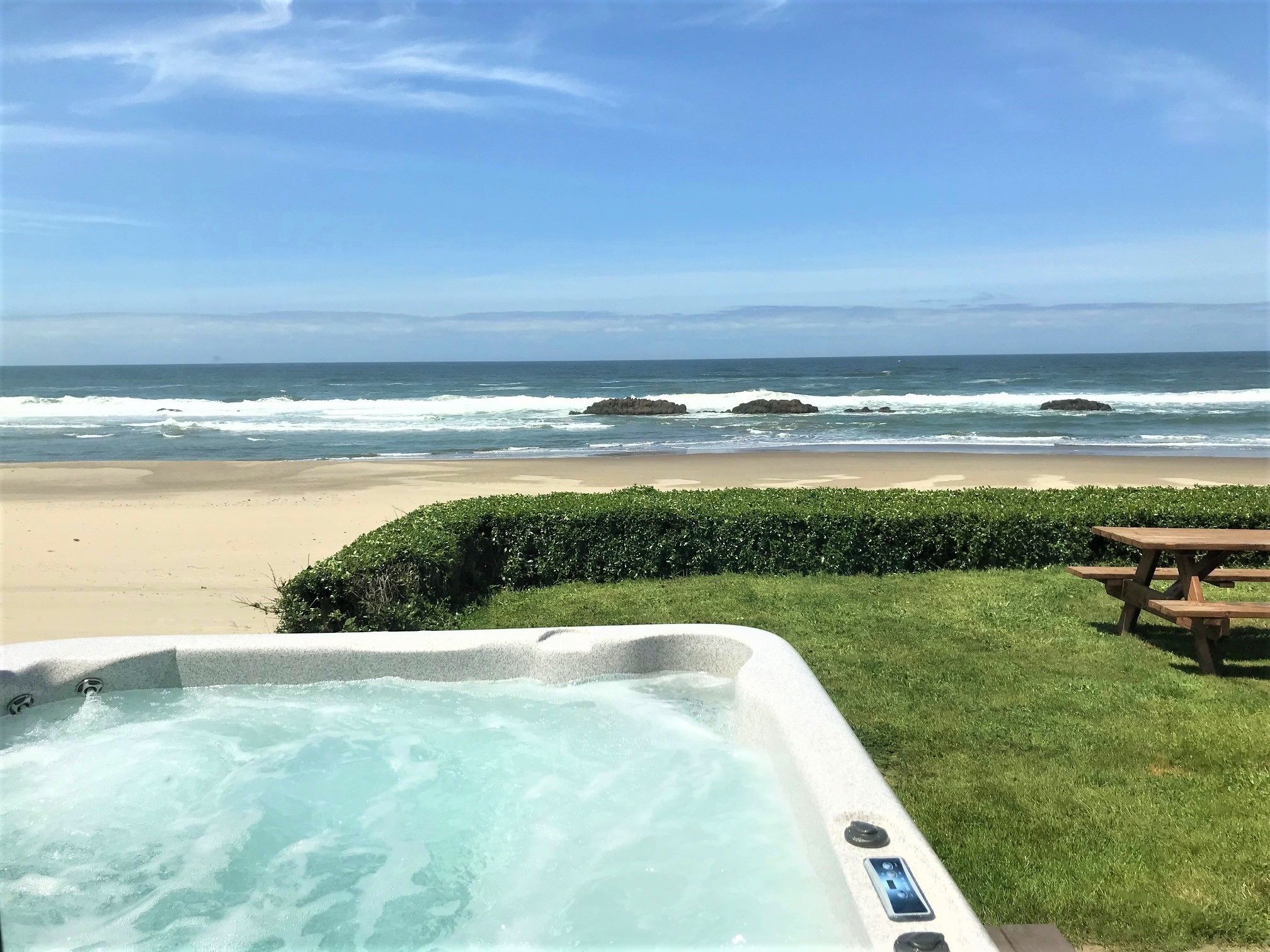 Dupleks, 2 kamar tidur, hot tub, tepi laut (Beach Access) | Jet tub