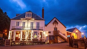 Front of property - evening/night - The Old Ship Aground (Minehead)