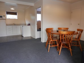 Large One Bedroom Apartment | Private kitchen | Microwave, coffee/tea maker, electric kettle