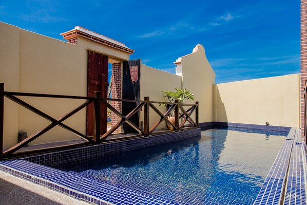 Piscine extérieure, piscine naturelle