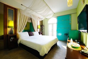 Deluxe Double Room | Soundproofing, free WiFi, bed sheets - Raid Gardden Boutique Hotel (Magong)