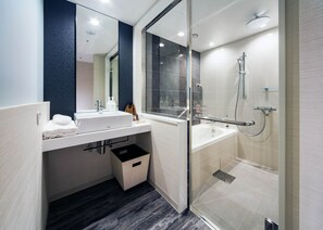 Ensemble douche/baignoire, baignoire relaxante profonde