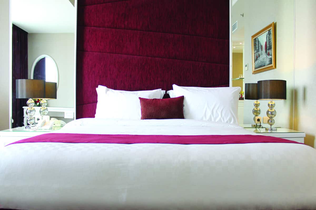 Premium bedding, in-room safe, desk, laptop workspace