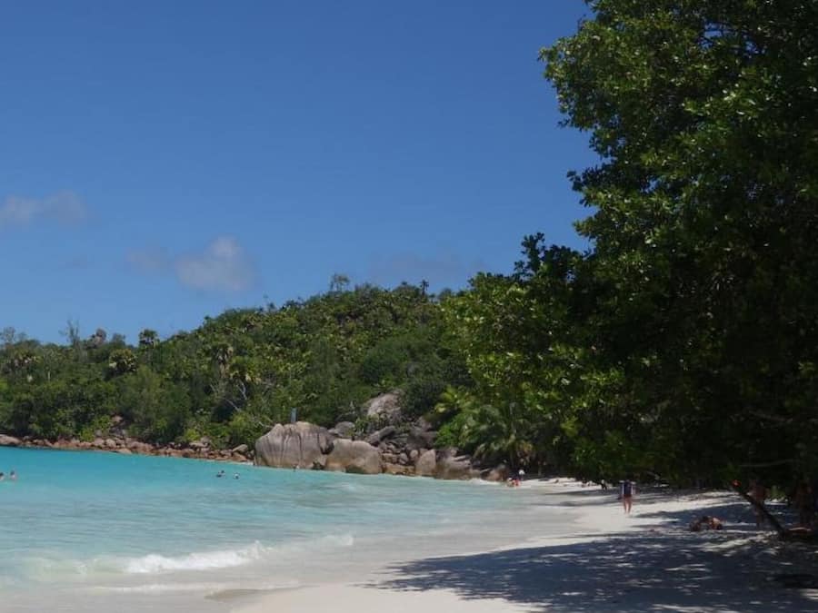 Beach nearby, white sand