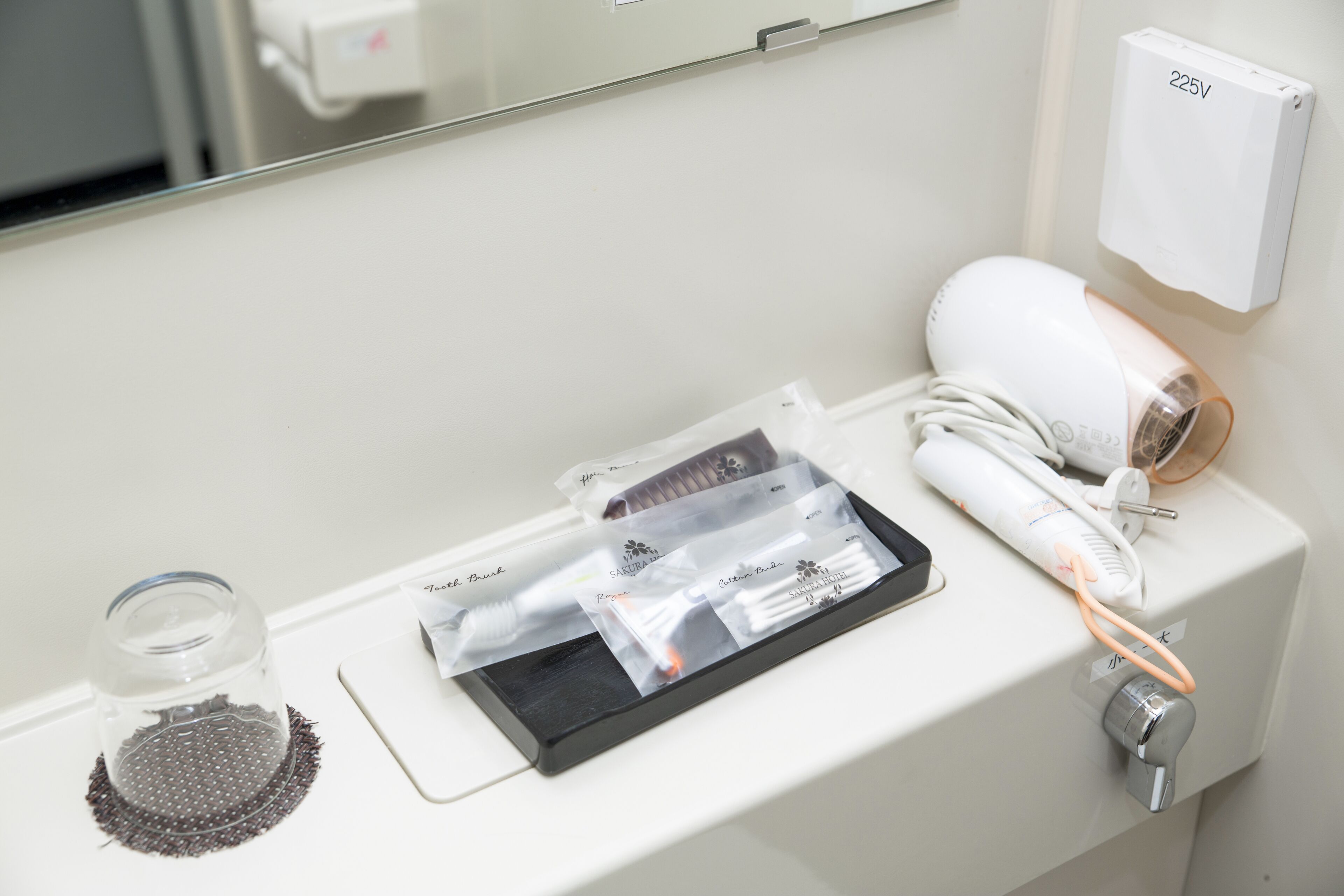 combined shower/bathtub, free toiletries, hair dryer, bathrobes