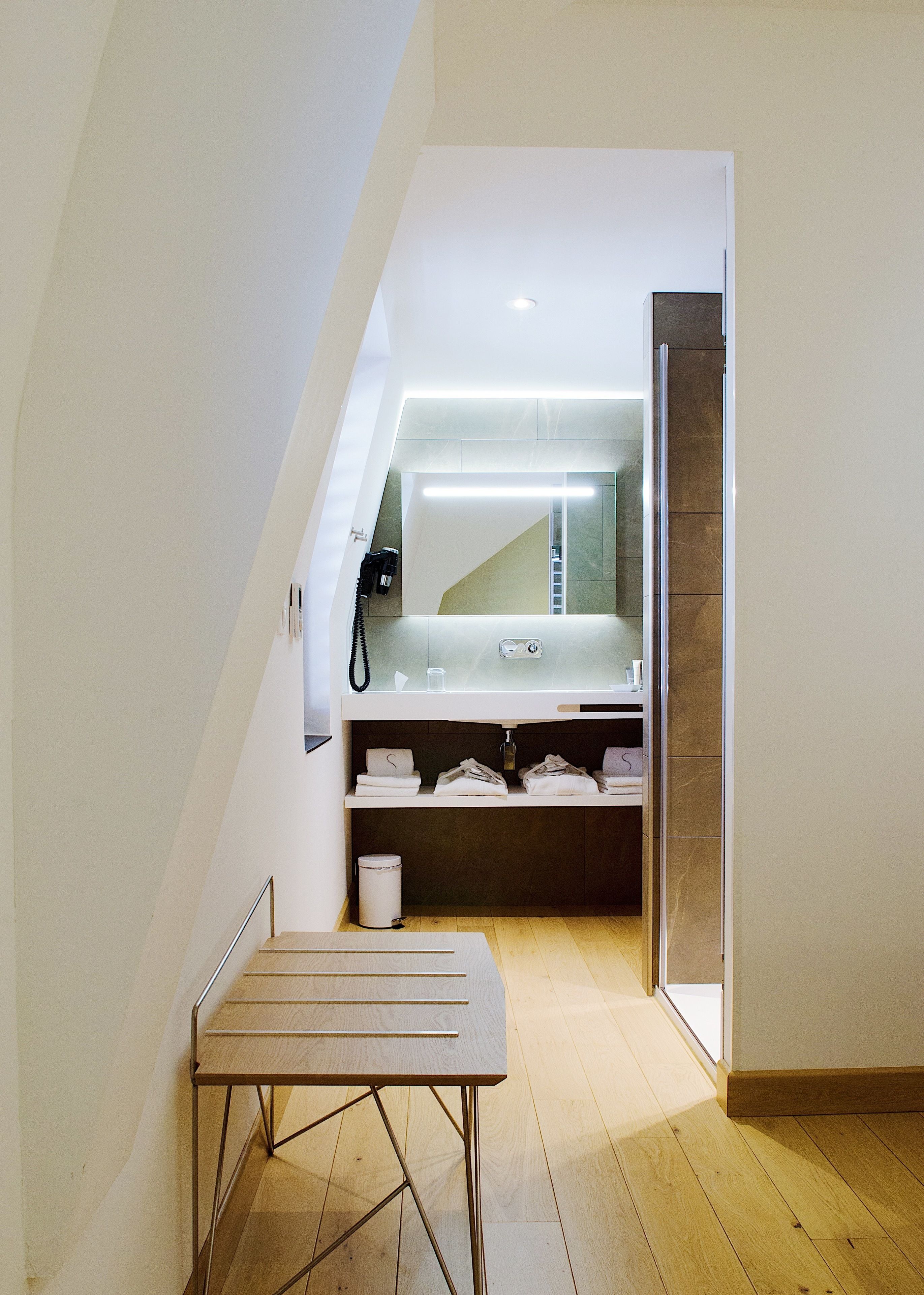 free toiletries, hair dryer, towels