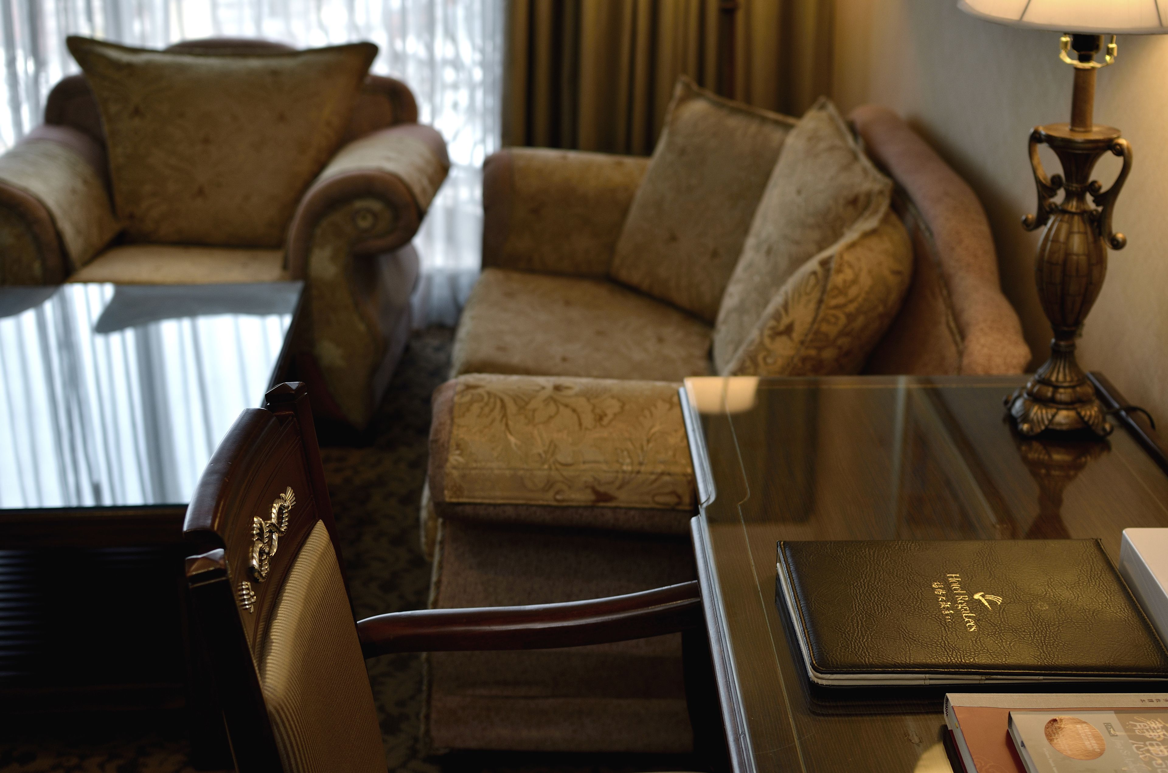 deluxe quadruple room | living area | tv