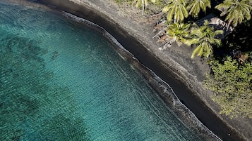 Bamboo Bungalow | Beach | Private beach, black sand, beach towels, beach massages