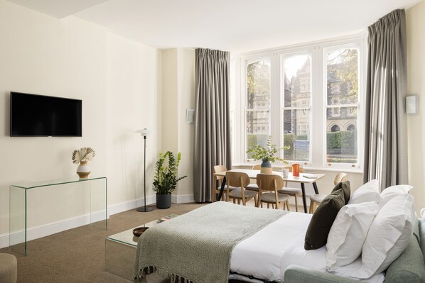 Apartment, 2 Bedrooms (with sofa bed) | Living area | Flat-screen TV