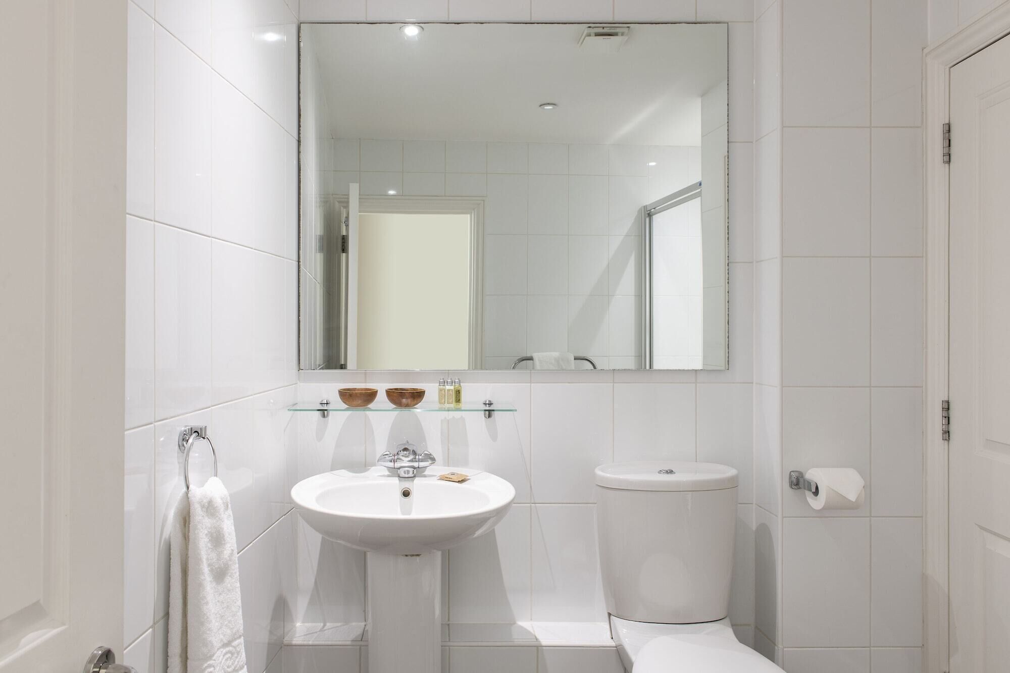 Bathroom | Free toiletries, hair dryer, towels, soap