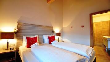 2 habitaciones, ropa de cama de alta calidad y minibar