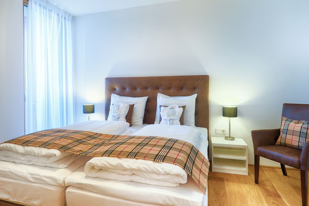 Appartement Confort, 2 chambres (BV6.2 / Excl. 163 EUR cleaning fee) | Literie de qualitĂ©, coffre-fort, rideaux dâobscurcissement