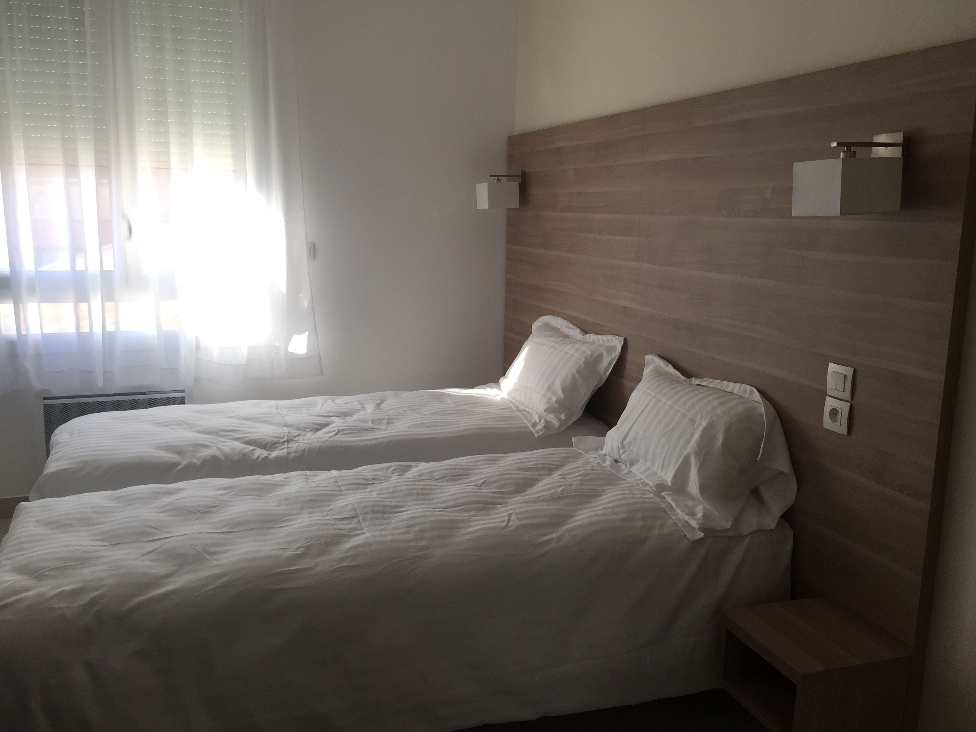 standard double room, 2 single beds | desk, soundproofing, free wired internet, wheelchair access