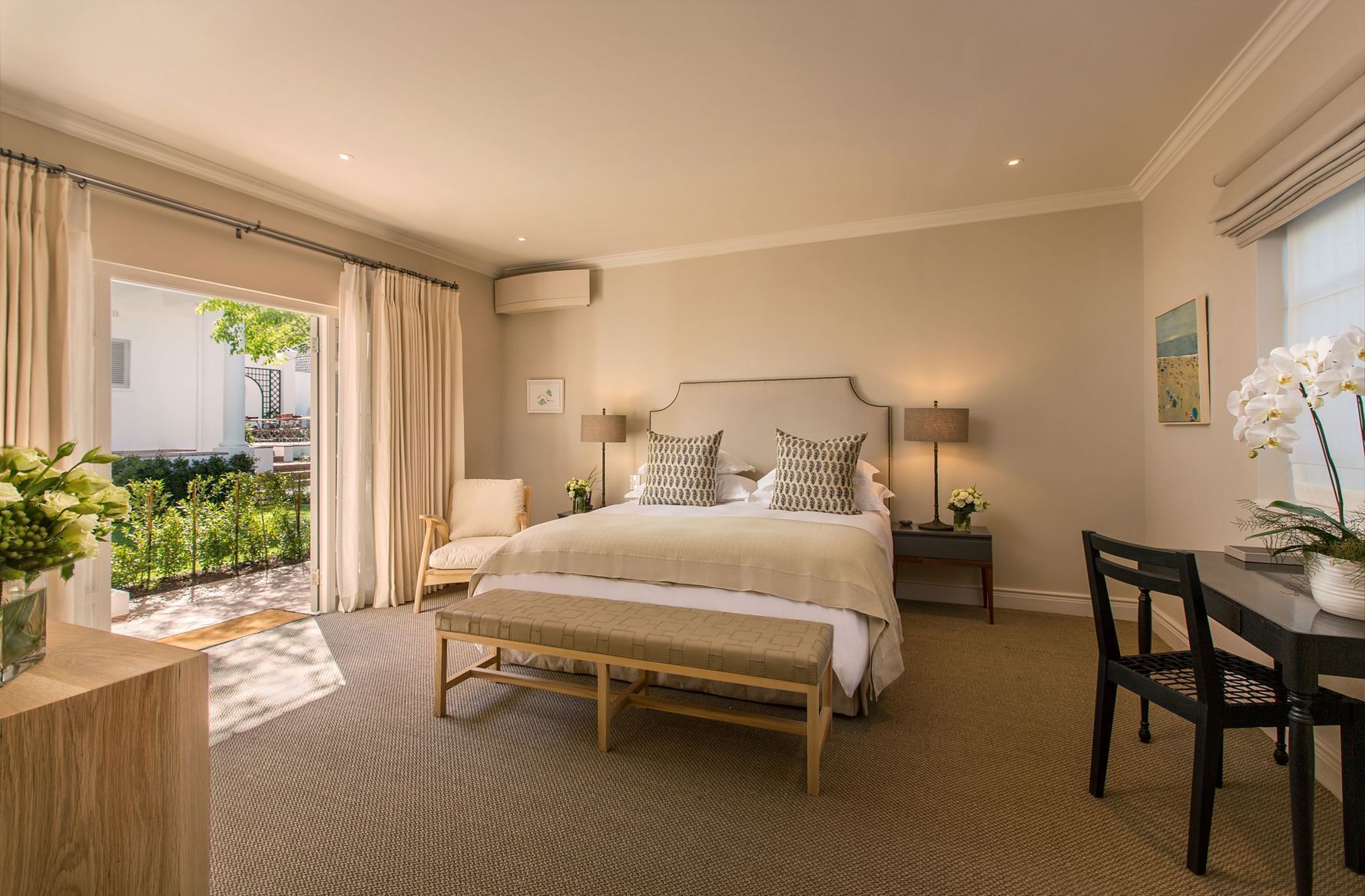 Premium bedding, free minibar items, in-room safe, desk