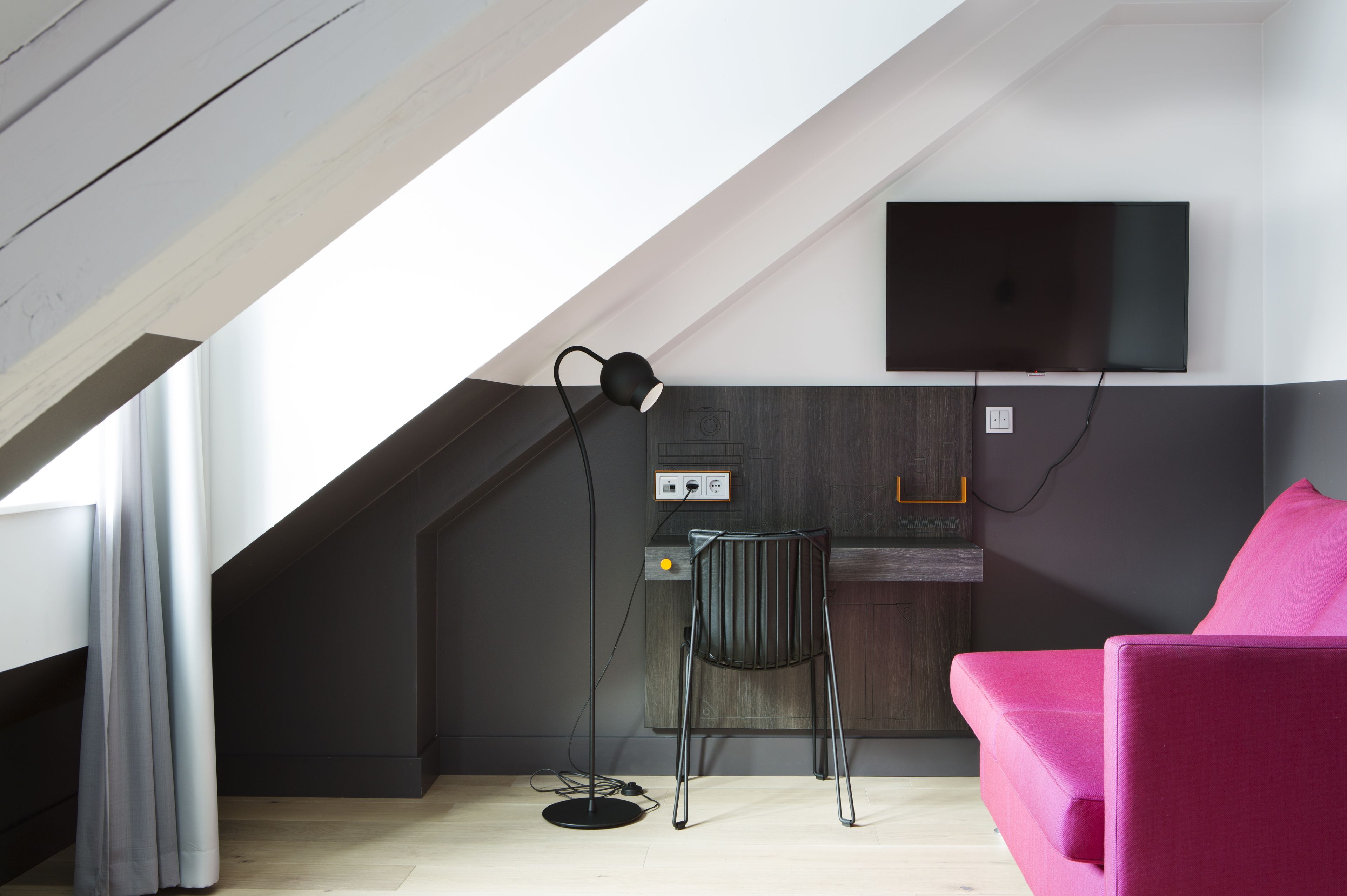 deluxe room, 1 double bed with sofa bed, non smoking (1 person sofa bed) | living area | 43-inch plasma tv with digital channels, tv