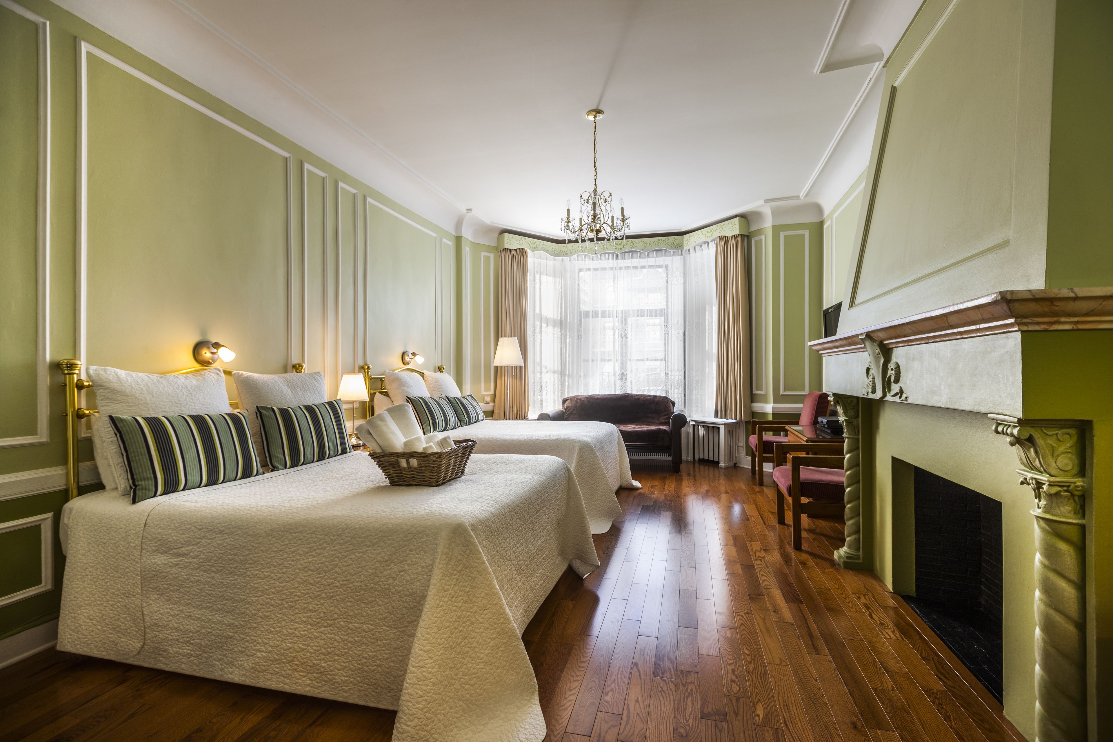 superior room, 2 double beds, jetted tub | 1 bedroom, premium bedding, desk, blackout curtains