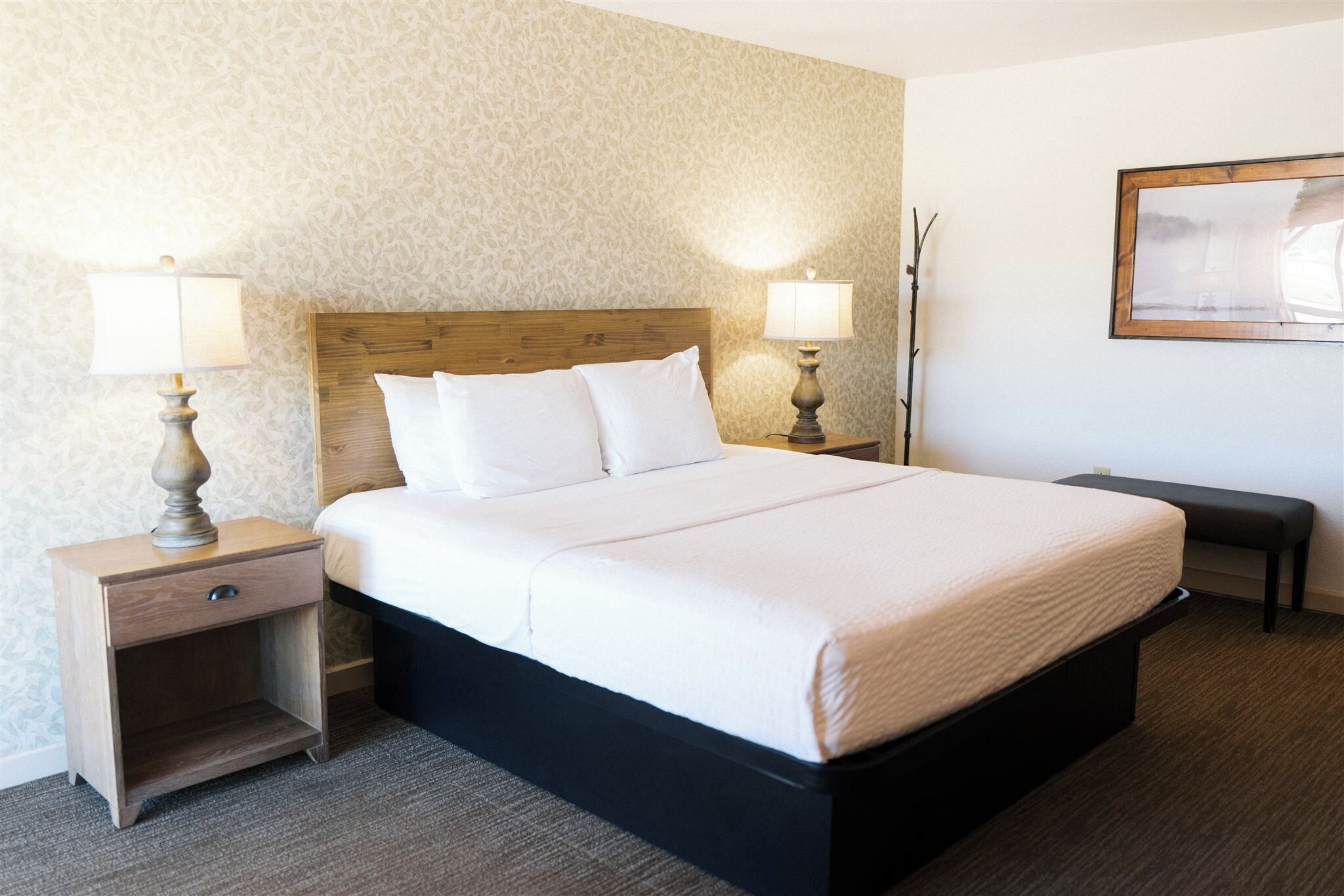 Kamar Deluks, 1 Tempat Tidur King (Driveside) | Meja kerja, gratis tempat tidur lipat/ekstra, dan Wi-Fi gratis