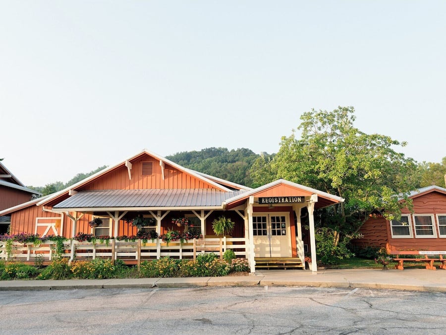 Overnatningsstedets facade