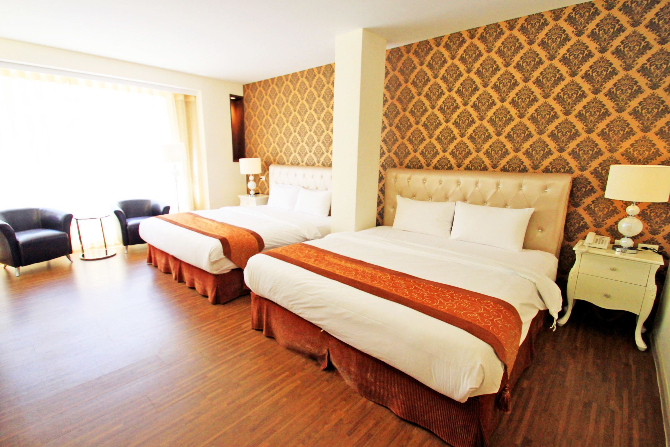 deluxe quadruple room (family room) | 1 bedroom, minibar, in-room safe, desk