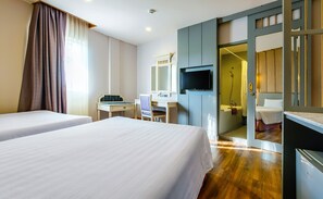 Kamar Twin Grand, 2 Tempat Tidur Twin | Meja kerja, kedap suara, dan Wi-Fi gratis