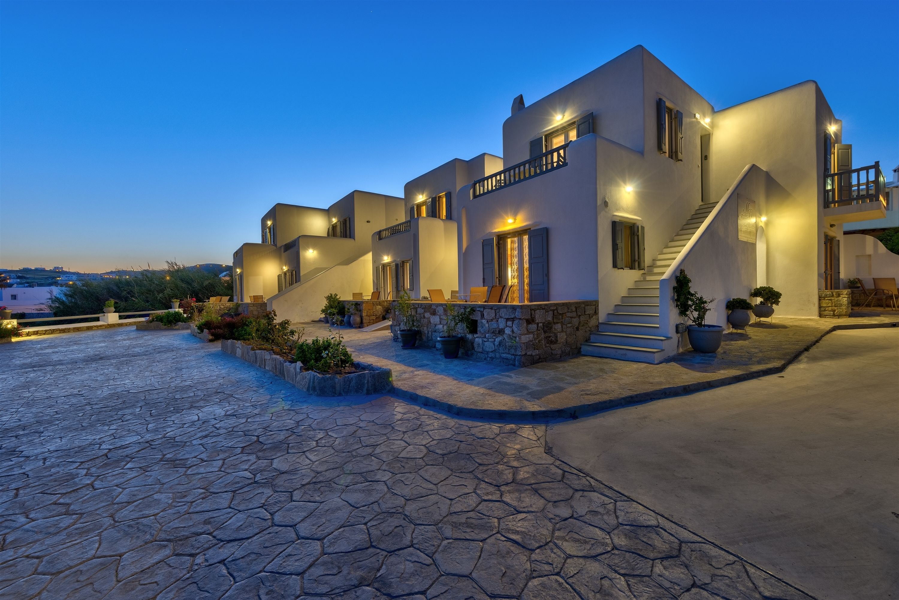 Front of property - evening/night
