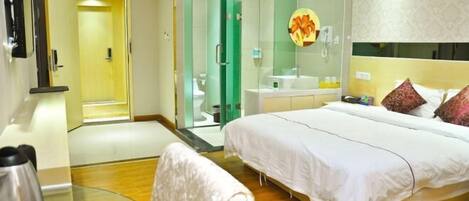 Minibar, in-room safe, alarm clocks