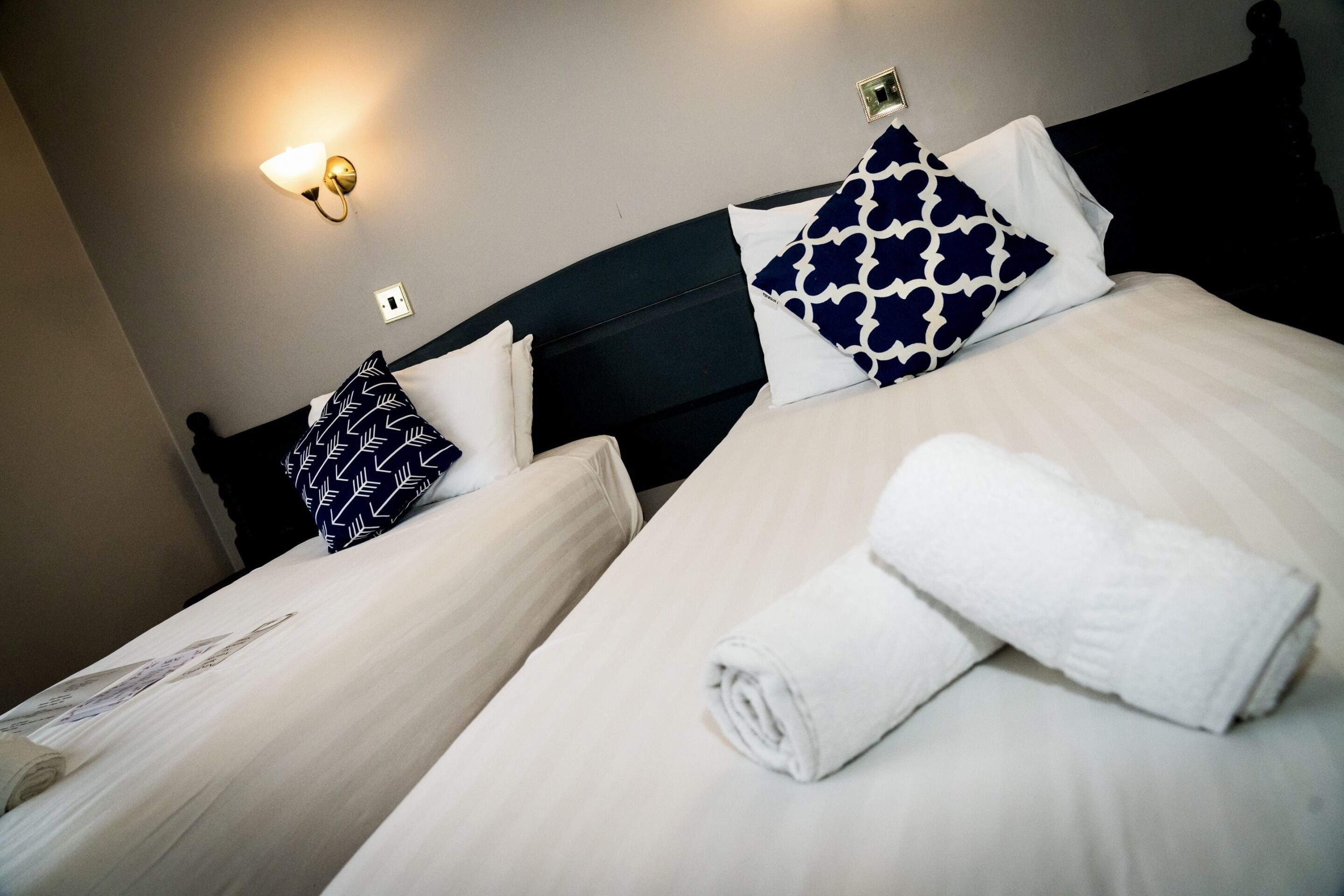 1 bedroom, desk, laptop workspace, iron/ironing board