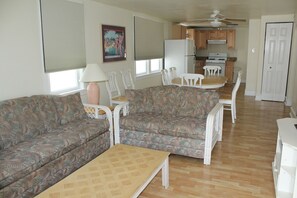 Condo, 3 Bedrooms, Kitchen (Type 9) | Living area | 32-inch flat-screen TV with cable channels, TV