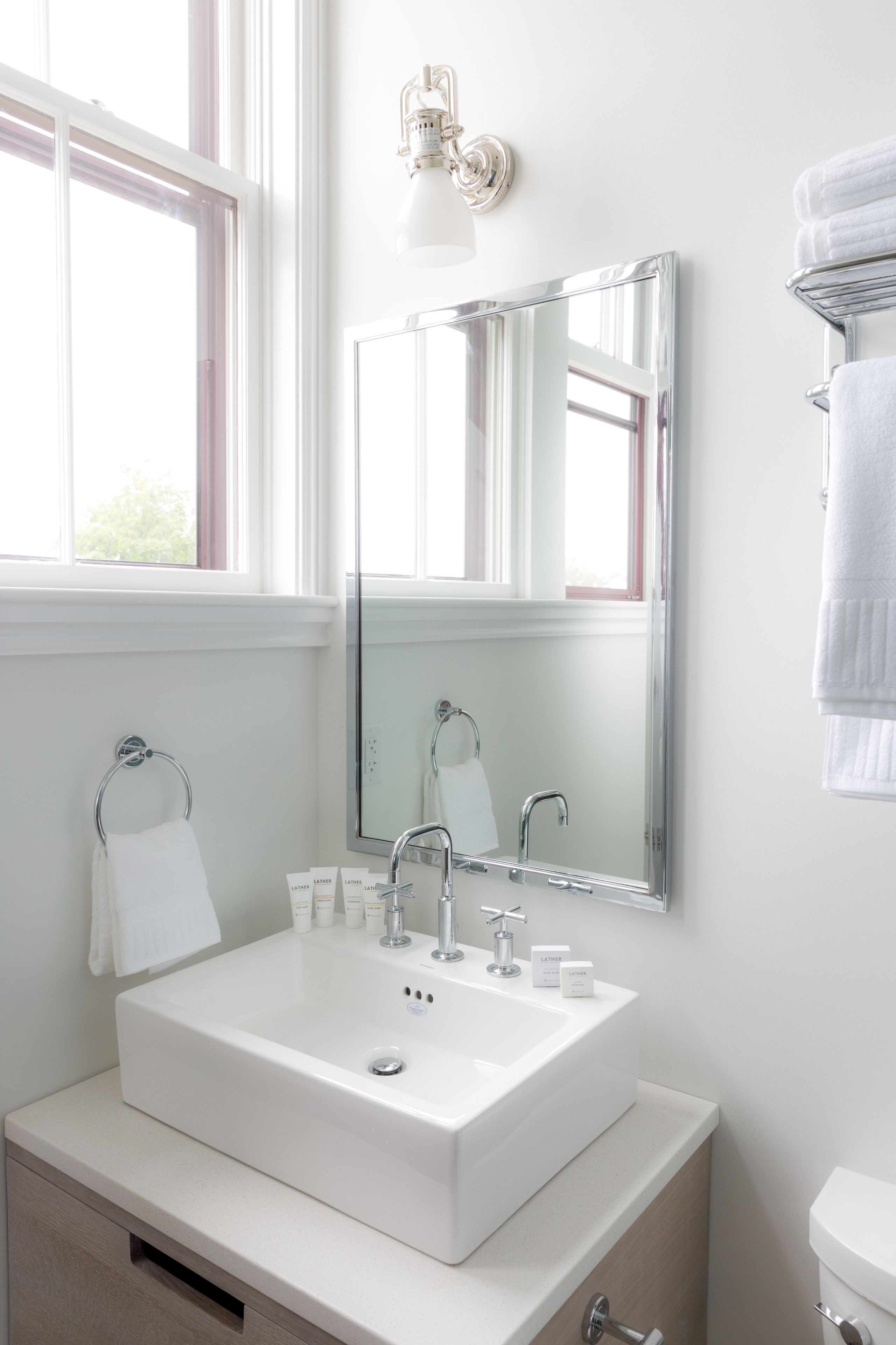 shower, designer toiletries, hair dryer, bathrobes