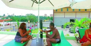 Terrace/patio - Hôtel Palm Club (Abidjan)