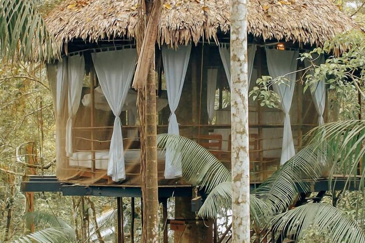 Treehouse 5-Bamboo House | 1 sovrum, individuell inredning, unika möbler och sängkläder