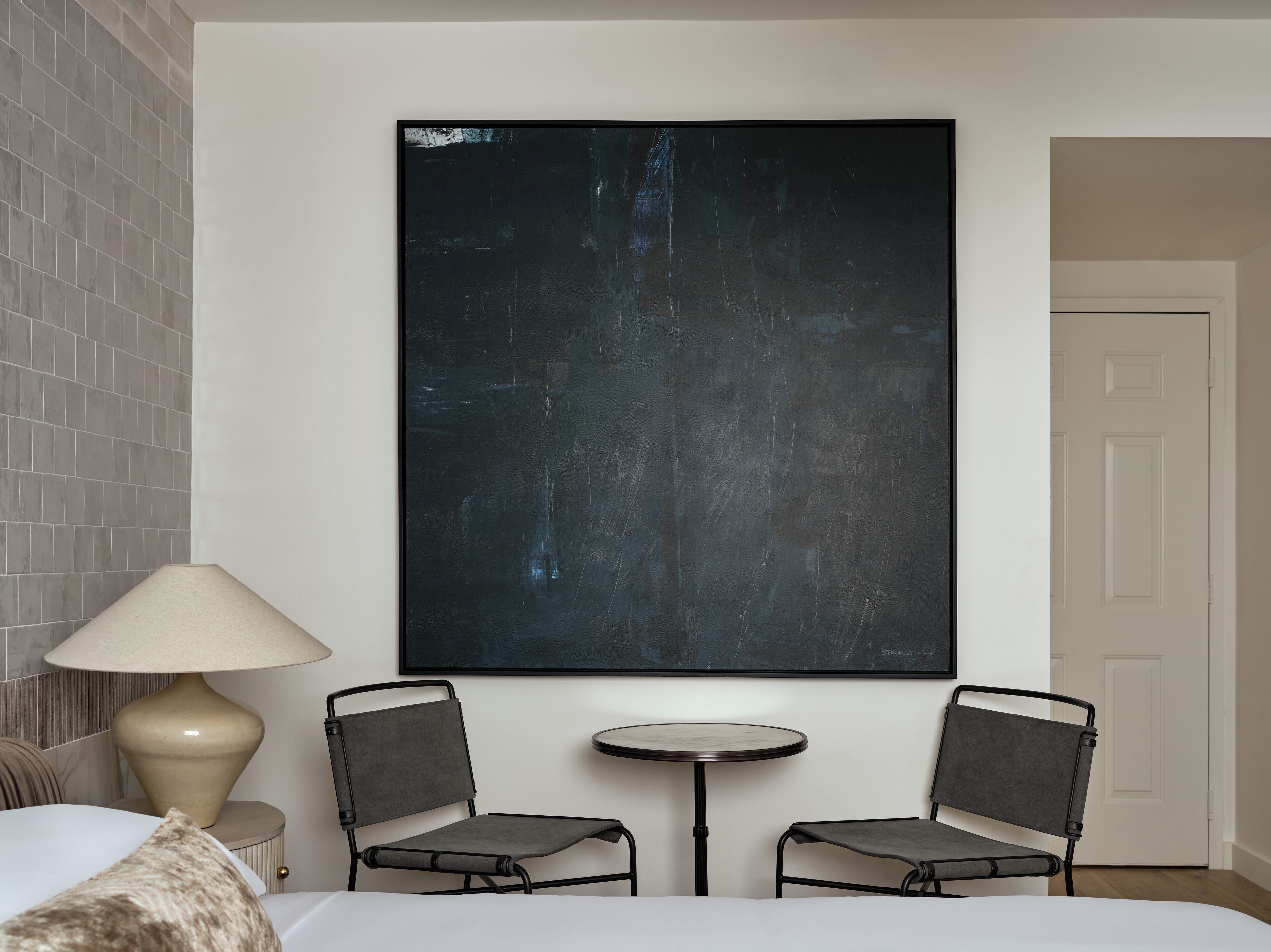 gallery king | 1 bedroom, premium bedding, memory-foam beds, desk