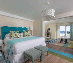 Ocean Suite with Balcony | Egyptian cotton sheets, premium bedding, pillowtop beds, in-room safe