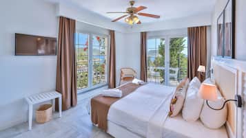 Ropa de cama de alta calidad y minibar