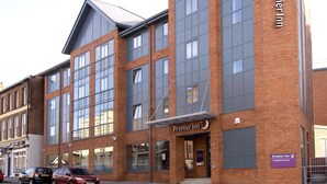 A Premier Inn hotel with a brick facade, large windows, and a prominent entrance. - Premier Inn Chester - Railway Station (Chester)