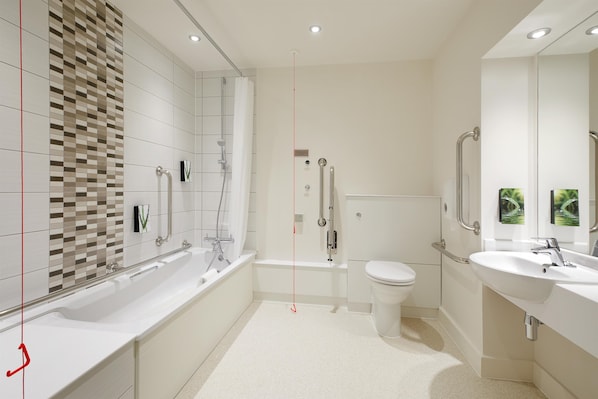 Standard Double Room, Accessible Bathtub | Bathroom - Premier Inn London Harrow (Harrow)