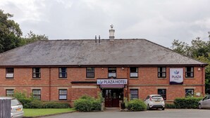 A brick building with a sign reading "Plaza Hotel." - Plaza Hotel, Chorley, Sure Collection by Best Western (Chorley)
