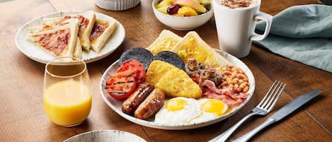 Buffet breakfast for a fee