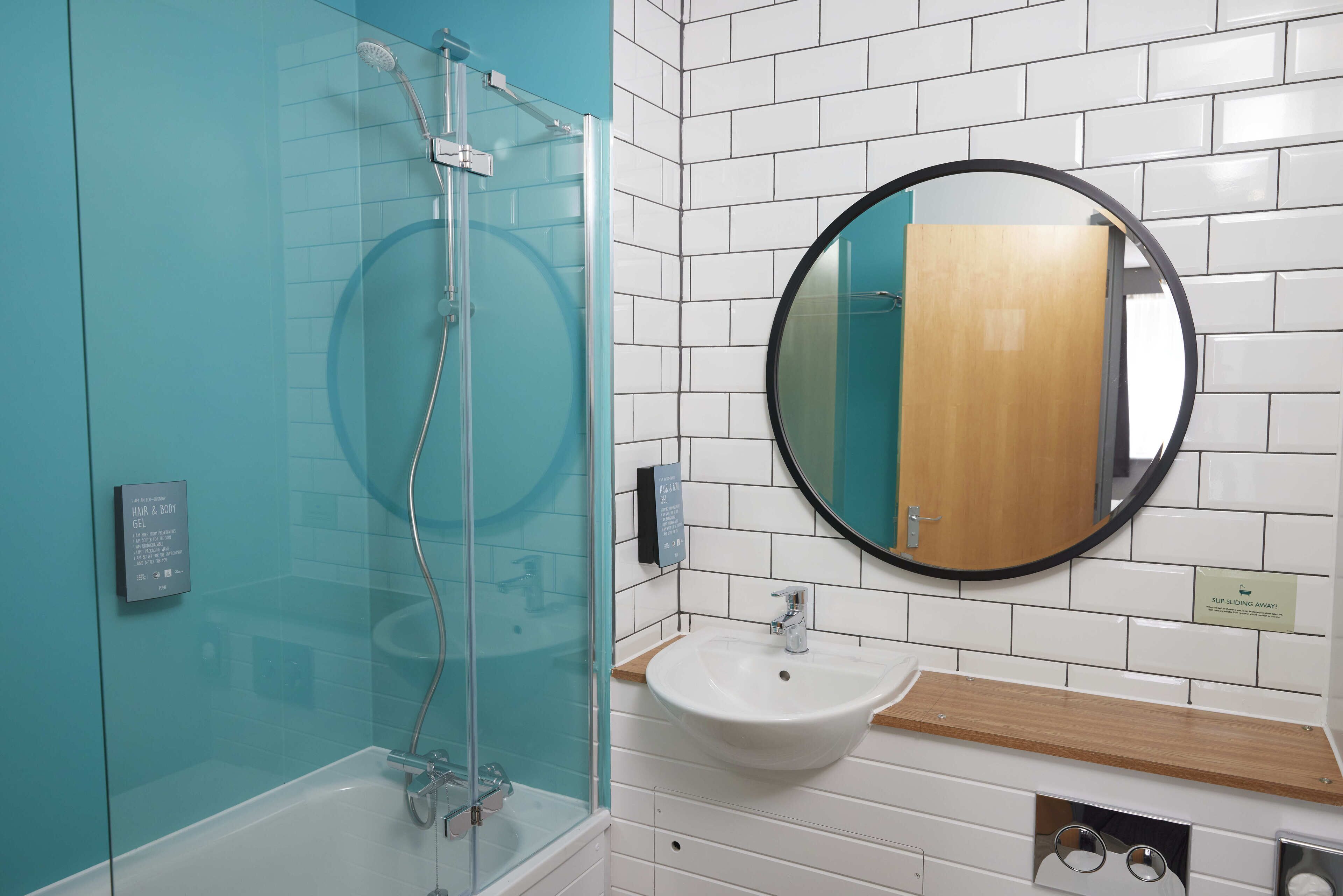 free toiletries, hair dryer, towels