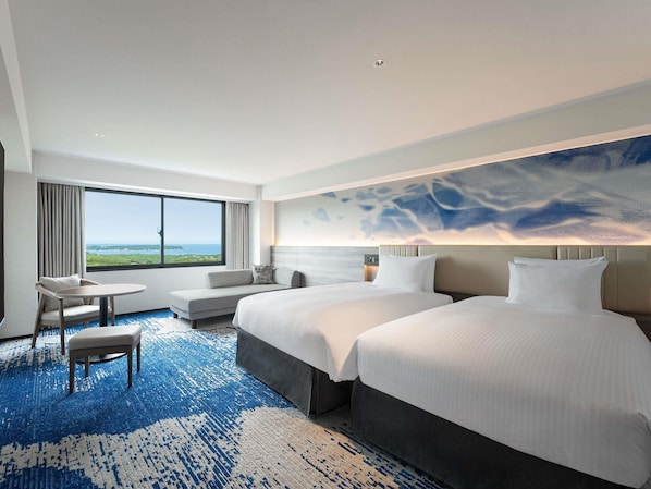 Superior Room, 3 Single Beds, Non Smoking, Ocean View (High Floor) | In-room safe, blackout curtains, free WiFi, bed sheets