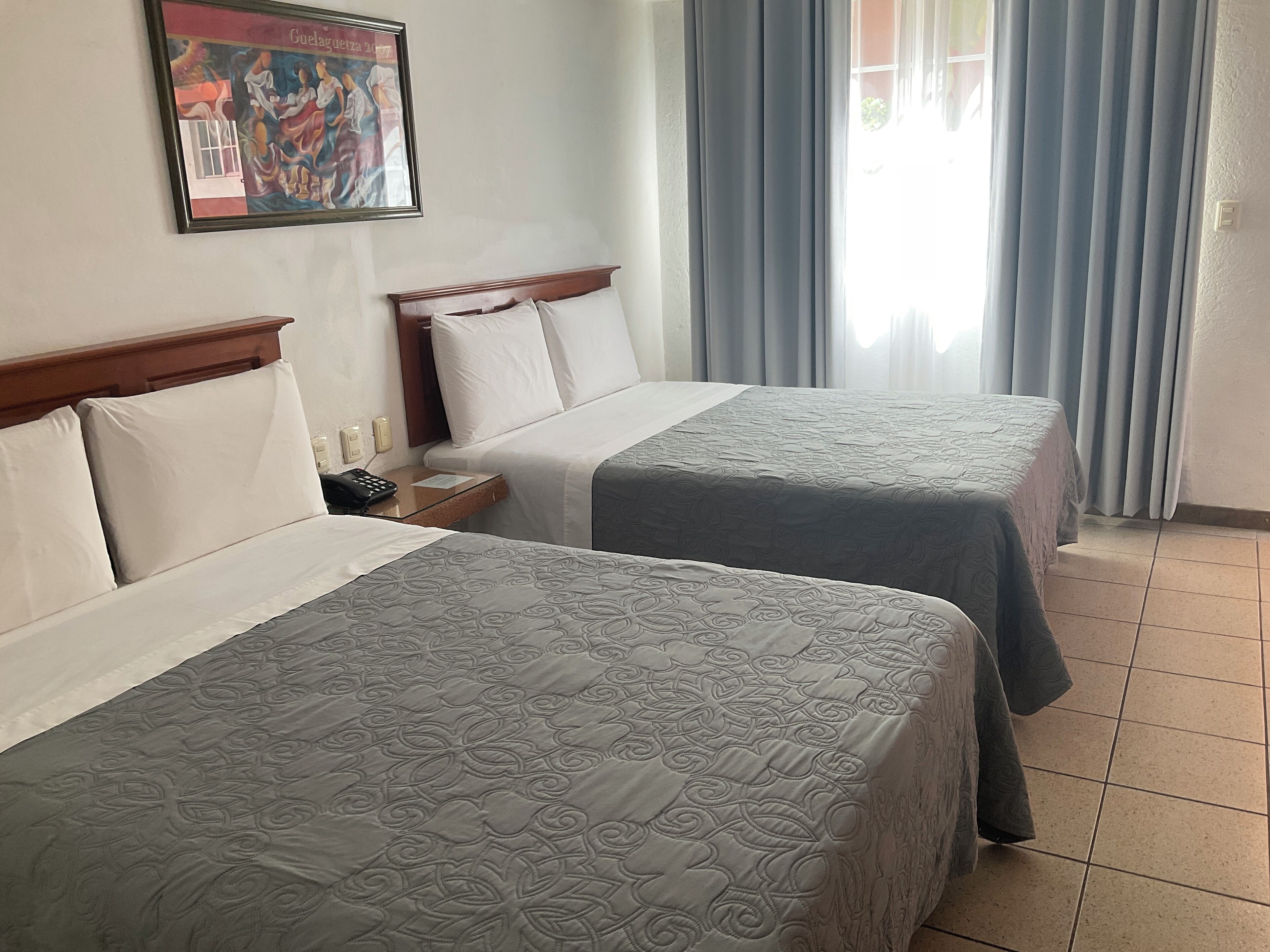 standard room, 2 double beds | television