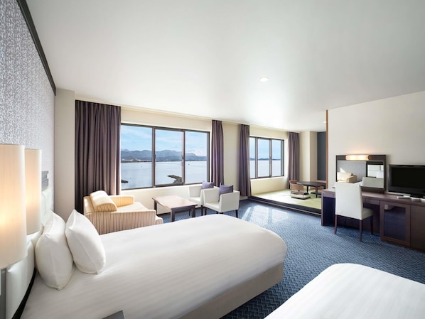 Standard Room, 2 Twin Beds (Japanese Western Style) | Premium bedding, in-room safe, desk, iron/ironing board
