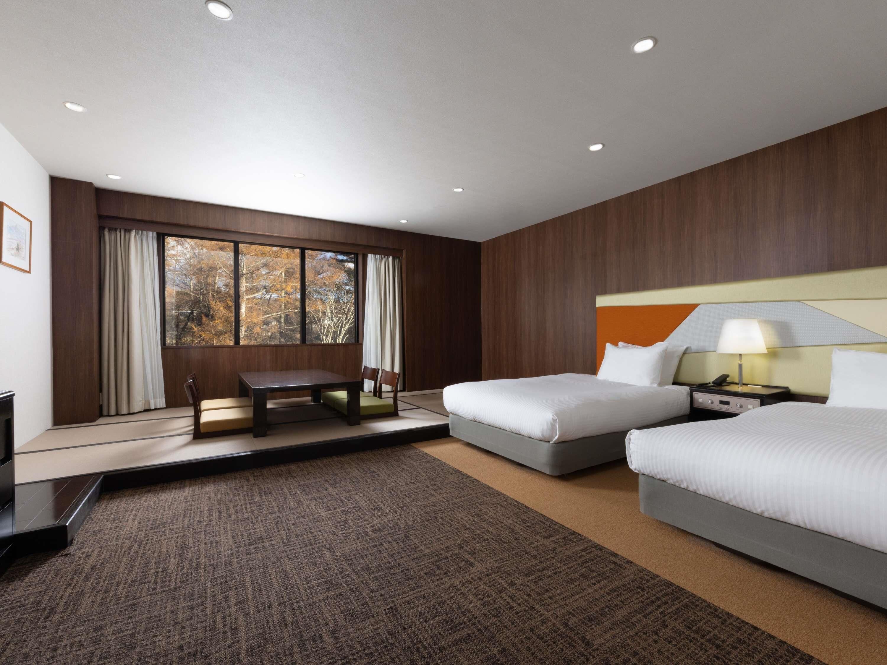 Standard Room (Japanese-Western Style. 2 Twin Beds and 2 Futon Beds)