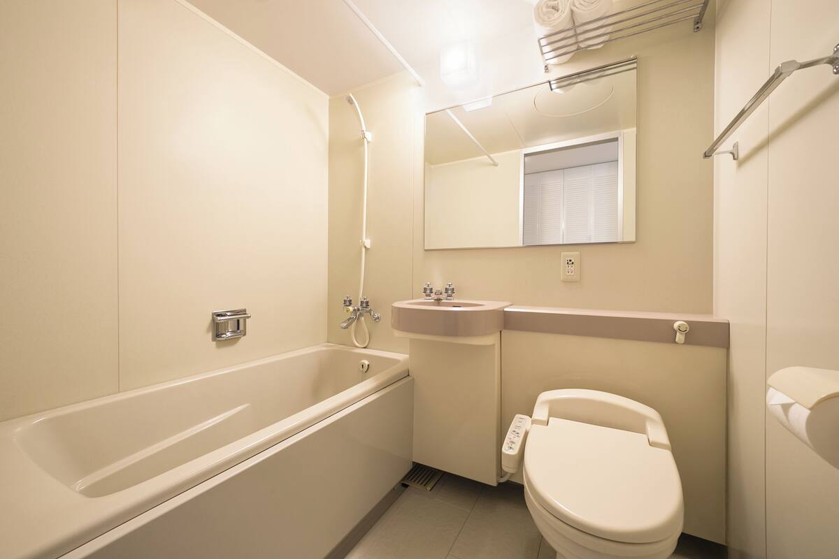 Free toiletries, hair dryer, slippers, bidet