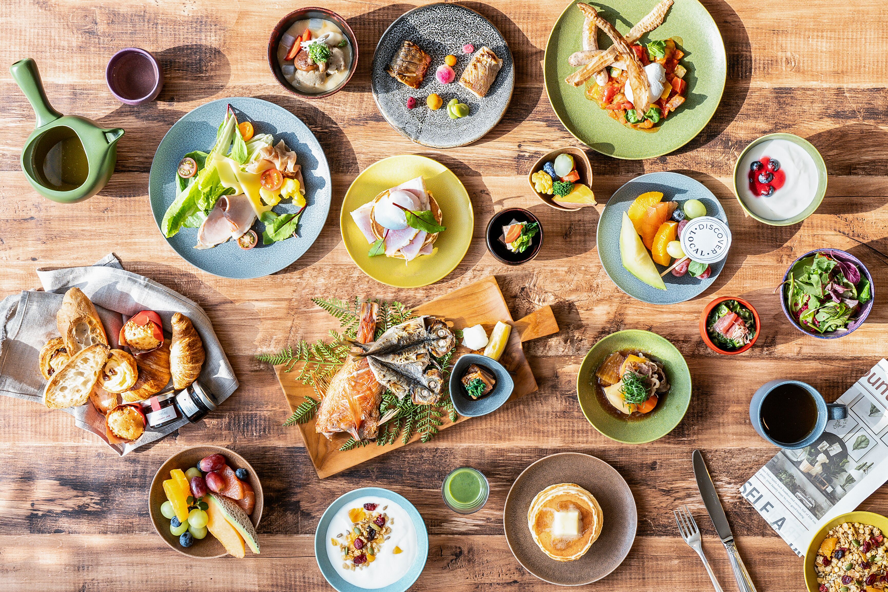 Café da manhã com buffet todos os dias (JPY 3200 por pessoa) 