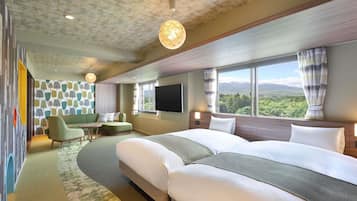 Een strijkplank/strijkijzer, gratis wifi