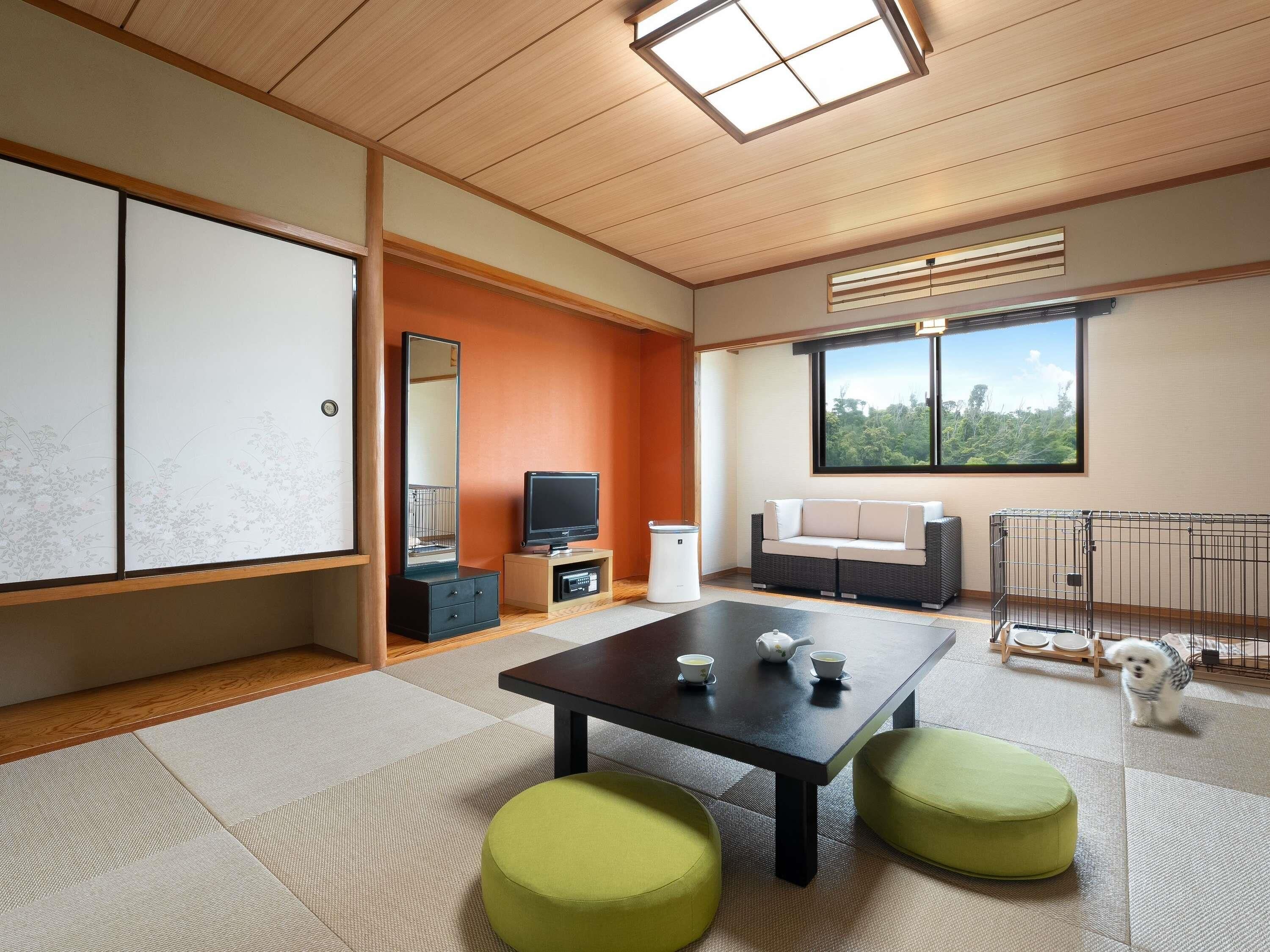 Quarto clássico (Japanese Style, Dog friendly) | 2 quartos, cofres nos quartos, Wi-Fi de cortesia, roupa de cama
