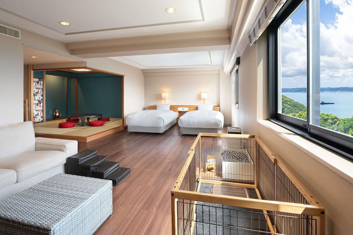 Suite Standard, 2 lits une place, vue océan | 2 chambres, coffres-forts dans les chambres, Wi-Fi gratuit