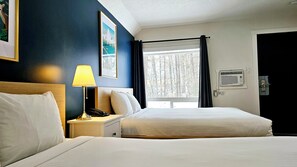Basic Room, 2 Queen Beds (Pet Friendly) | Desk, laptop workspace, soundproofing, iron/ironing board - Cloud 9 Inn (Whitecourt)